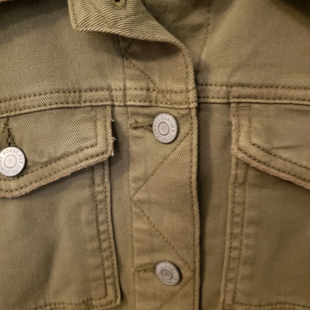 Sonoma Olive Green Denim Jacket - Picture 3 of 7
